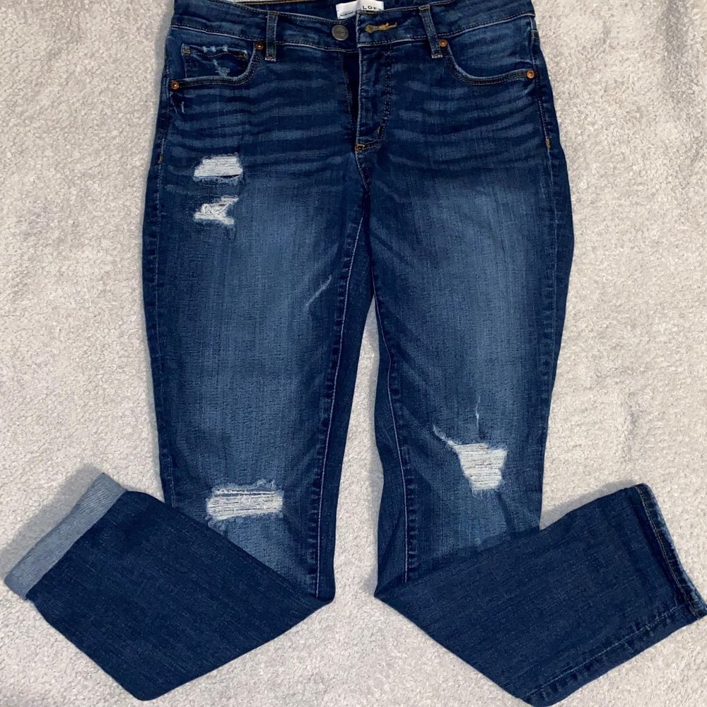 Loft Slim Pockets Curvy Skinny Jeans